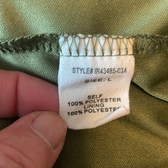 Altard State (L) Lola crossover romper army green puff rubber neckline UEC - Picture 12 of 12